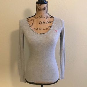 Heather grey long sleeve thermal